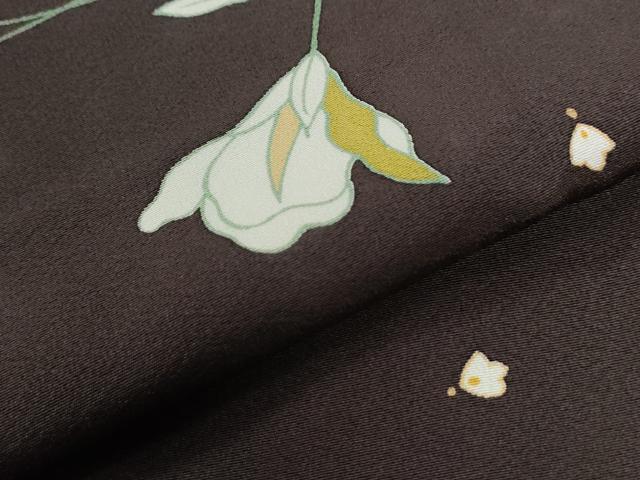 平和屋着物●上質な小紋 枝花文 正絹 逸品 CABI3033yc