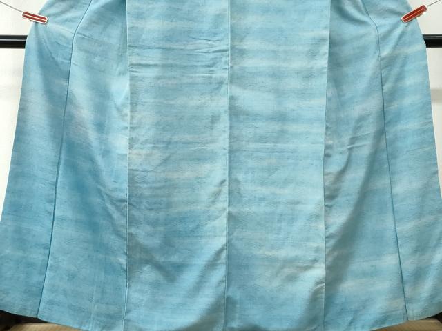 平和屋着物●訪問着 花織 紬地 霞文 正絹 逸品 CABI3050yc