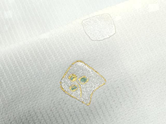 平和屋着物●訪問着 破れ色紙草花文 暈し染め 金銀彩 ロング丈 正絹 逸品 未使用 CABI3058yc