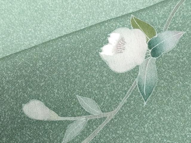 平和屋着物●色留訪問着 友禅 枝花文 暈し染め 正絹 逸品 未使用 CABI3062yc