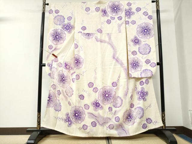平和屋着物●豪華振袖 総絞り 枝梅文 正絹 逸品 CABI3069yc