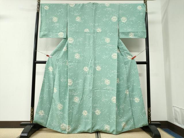 平和屋着物●上質な小紋 舞花文 正絹 逸品 CABI3079yc