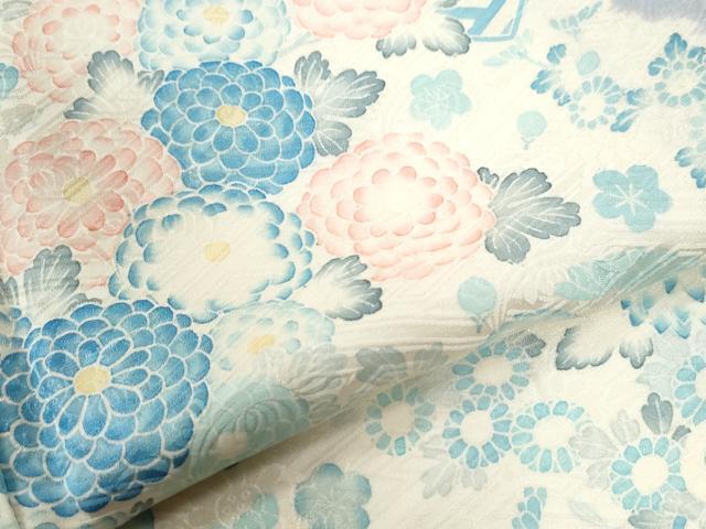 平和屋着物●訪問着 絞り 吉祥花文 正絹 逸品 CABI3089yc