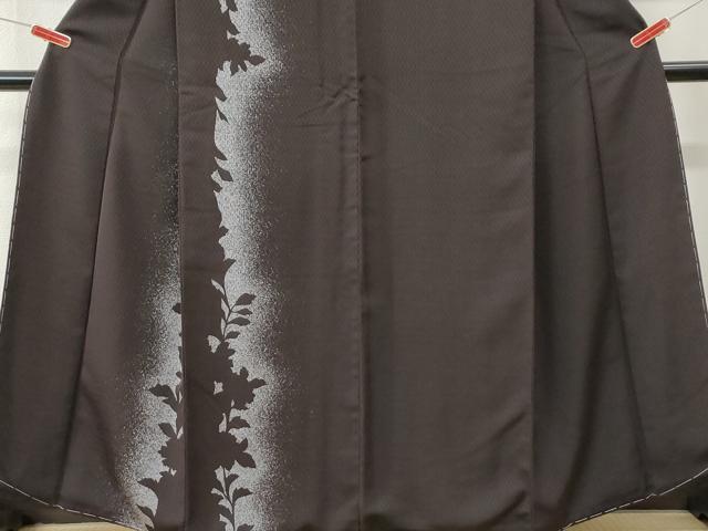 平和屋着物●訪問着 草花シルエット 正絹 逸品 未使用 CABI3092yc