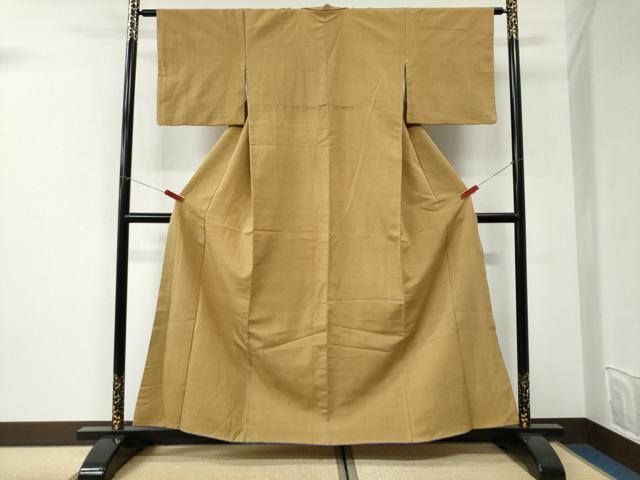 平和屋着物●本塩沢 蚊絣 正絹 逸品 CABI3100yc