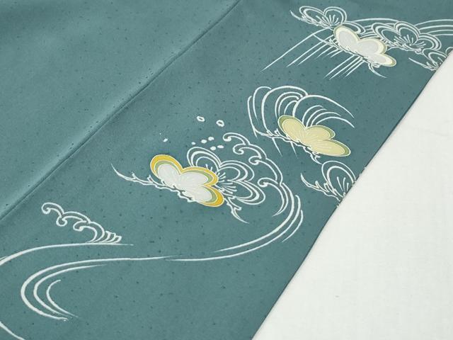 平和屋着物●創業460年・千總 色留袖 駒刺繍 竹屋町刺繍 浜松文 金彩 大丸扱い 正絹 逸品 CABI3106yc