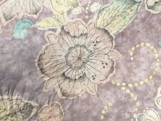 平和屋着物●訪問着 辻が花 絞り 暈し染め 正絹 逸品 CABI3122yc