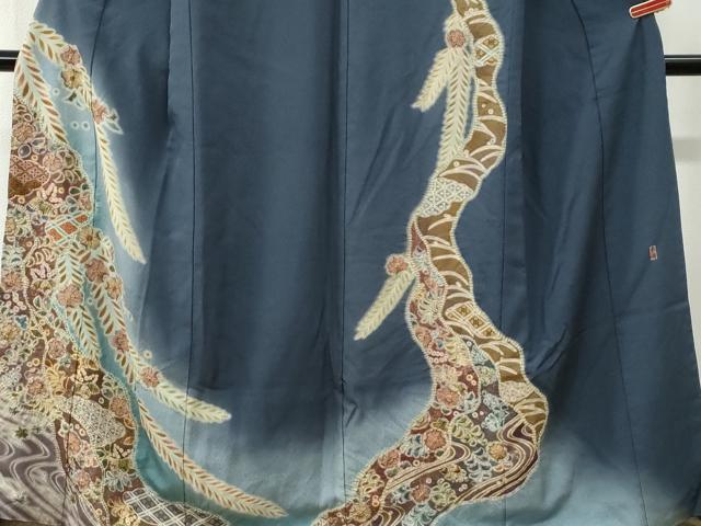 平和屋着物●訪問着 作家物 辻が花 絞り 暈し染め 正絹 逸品 CABI3124yc