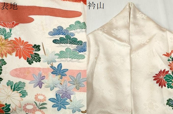 平和屋着物●豪華振袖 駒刺繍 浜松鴛鴦渡り橋風景文 金彩 正絹 逸品 CABI3126yc