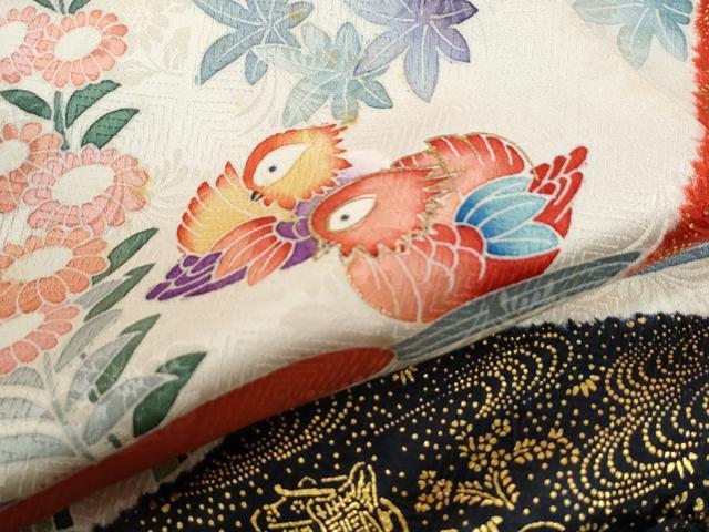 平和屋着物●豪華振袖 駒刺繍 浜松鴛鴦渡り橋風景文 金彩 正絹 逸品 CABI3126yc