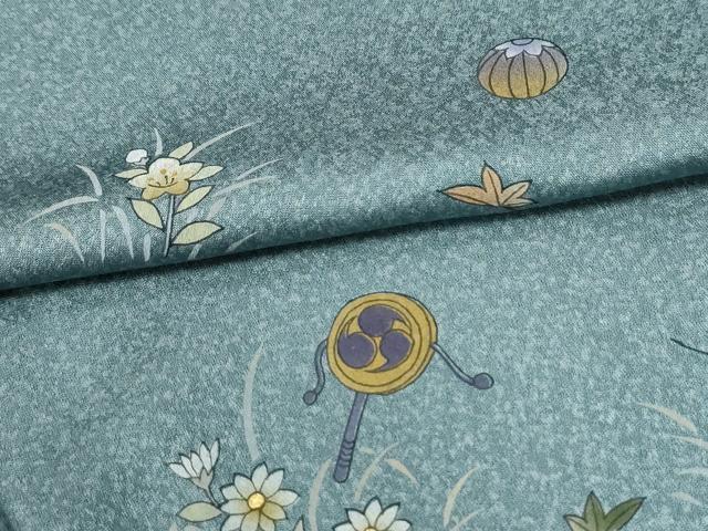 平和屋着物●訪問着 童子遊び 暈し染め 金彩 正絹 逸品 CABI3134yc