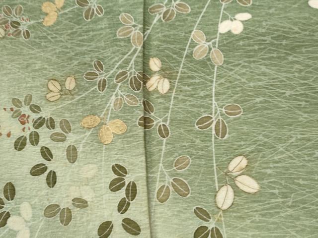 平和屋着物●訪問着 枝花文 暈し染め 金彩 正絹 逸品 CABI3141yc