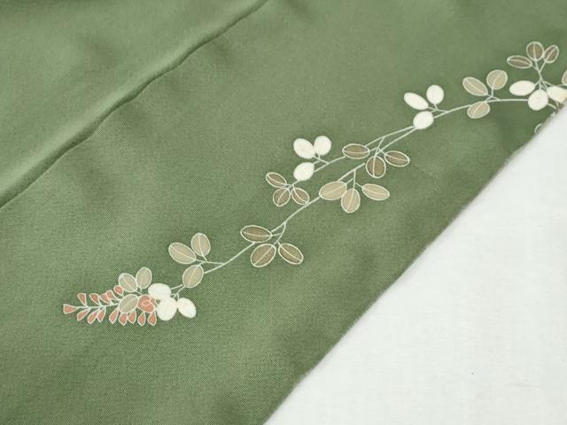 平和屋着物●訪問着 枝花文 暈し染め 金彩 正絹 逸品 CABI3141yc