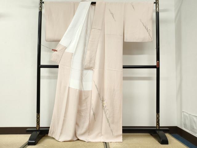 平和屋着物●訪問着 総刺繍 草花文 金彩 正絹 逸品 CABI3144yc