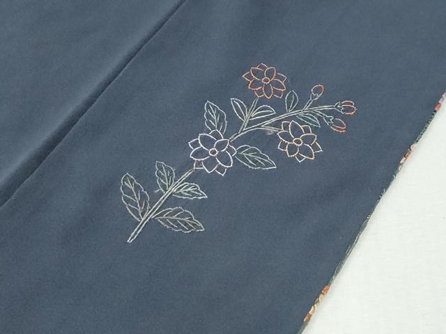 平和屋着物●中国三大刺繍 スワトウ刺繍 総刺繍 訪問着 鬘帯更紗草花文 暈し染め 金彩 ロング丈 正絹 逸品 CABI3154yc