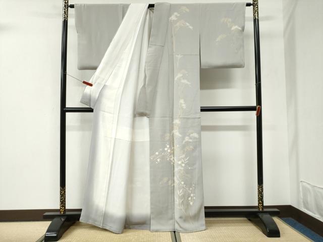 平和屋着物●訪問着 松梅文 金彩 正絹 逸品 CABI3157yc