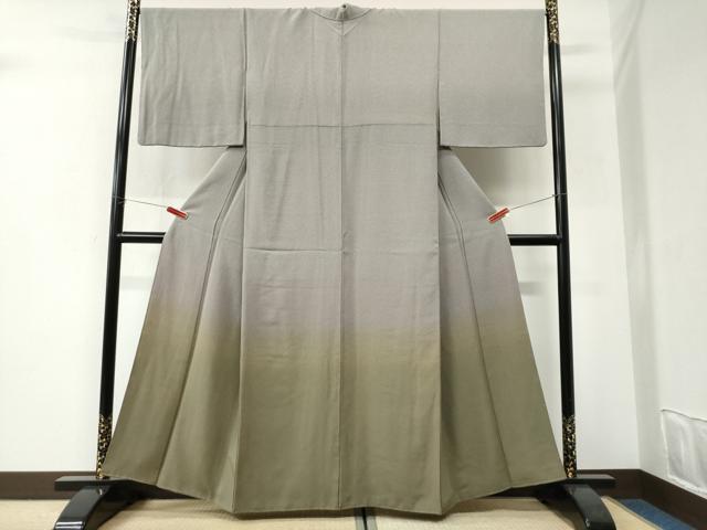 平和屋着物●訪問着 江戸小紋 角通し 暈し染め 正絹 逸品 CABI3165yc
