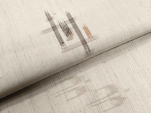 平和屋着物●上質な紬 琉球絣文様 正絹 逸品 CABI3187yc