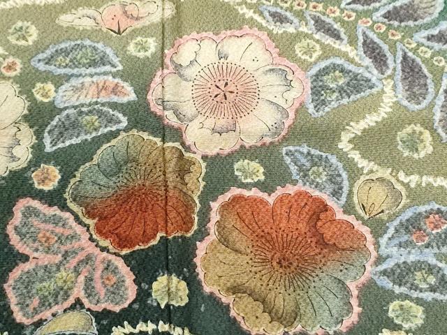 平和屋着物●訪問着 作家物 辻が花 絞り 暈し染め 正絹 逸品 CABI3189yc