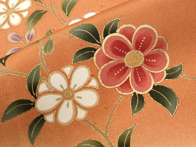 平和屋着物●訪問着 鳳凰籬草花文 暈し染め 金彩 正絹 逸品 CABI3194yc