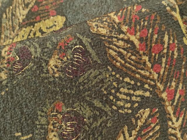平和屋着物●訪問着 孔雀羽文 暈し染め 金彩 正絹 逸品 CABI3230yc