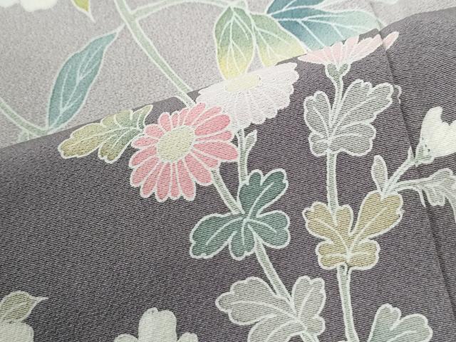 平和屋着物●訪問着 友禅 作家物 枝花文 暈し染め 正絹 逸品 CABI3232yc