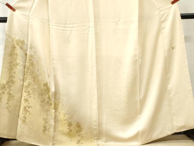 平和屋着物●訪問着 田畑浩平 枝花文 暈し染め 金彩 正絹 逸品 CABI3234yc