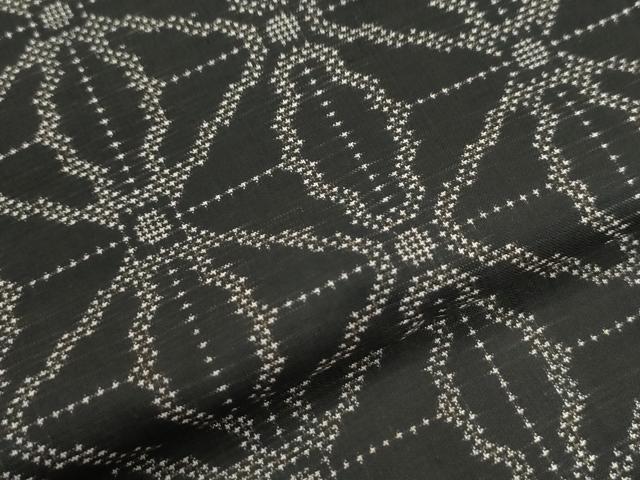 平和屋着物●本場大島紬 7マルキ 麻の葉文様 正絹 逸品 CABI3241yc