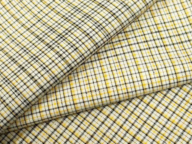 平和屋着物●上質な紬 格子 正絹 逸品 未使用 CABI3242yc