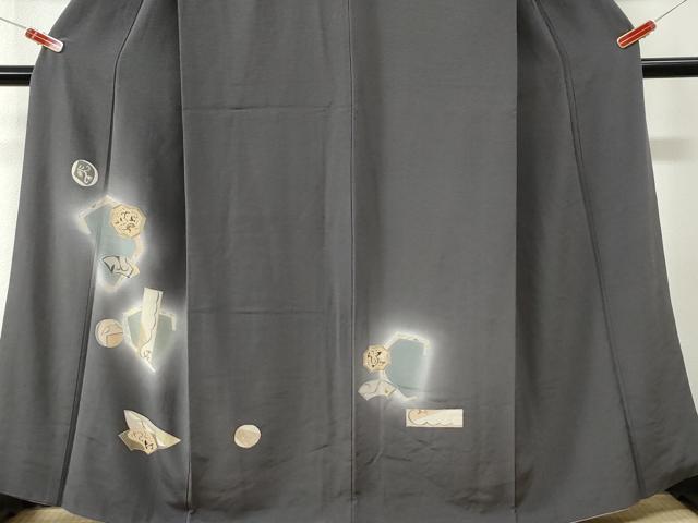 平和屋着物●訪問着 地紙吉祥文 暈し染め 金彩 正絹 逸品 CABI3252yc
