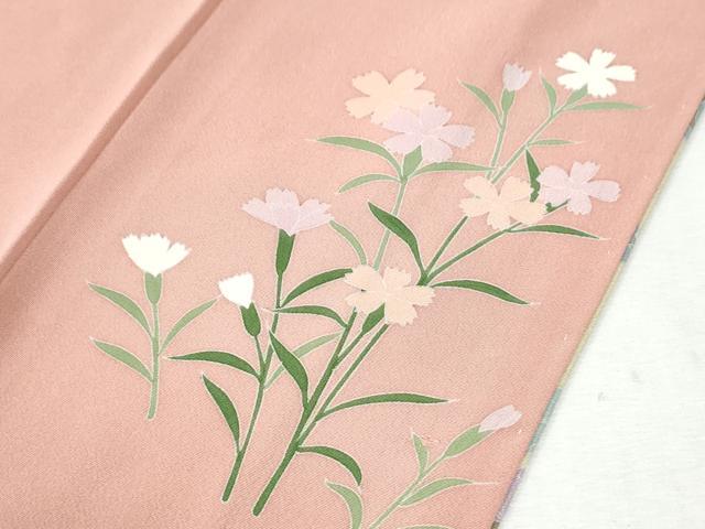平和屋着物●訪問着 友禅 作家物 草花文 暈し染め 正絹 逸品 CABI3259yc