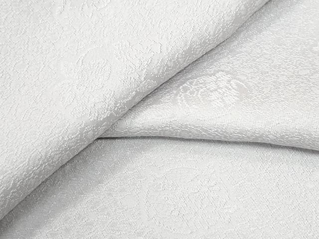 平和屋着物●上質な色無地 草花地紋 薄梅鼠色 正絹 逸品 CABI3260yc