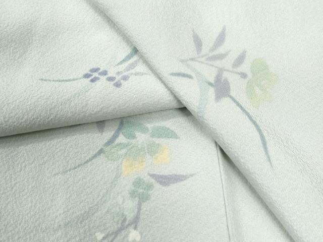 平和屋着物●上質な小紋 草花文 鈴乃屋扱い ロング丈 正絹 逸品 CABI3283yc