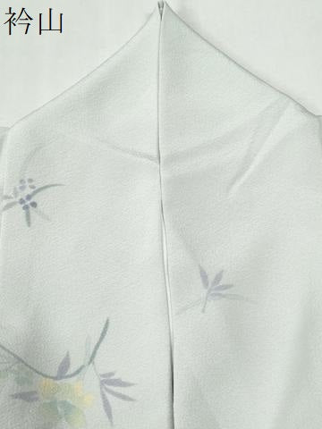 平和屋着物●上質な小紋 草花文 鈴乃屋扱い ロング丈 正絹 逸品 CABI3283yc
