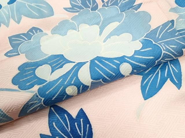 平和屋着物●豪華振袖 枝牡丹 仮絵羽 正絹 逸品 未使用 CABI3291yc