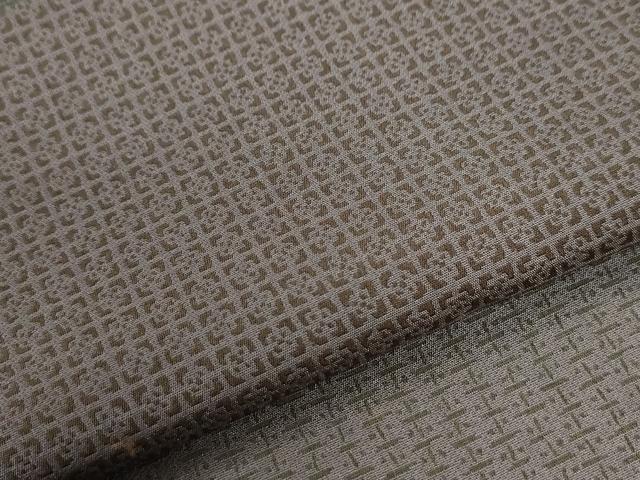 平和屋着物●訪問着 お召地 格子吉祥文 正絹 逸品 CABI3312yc
