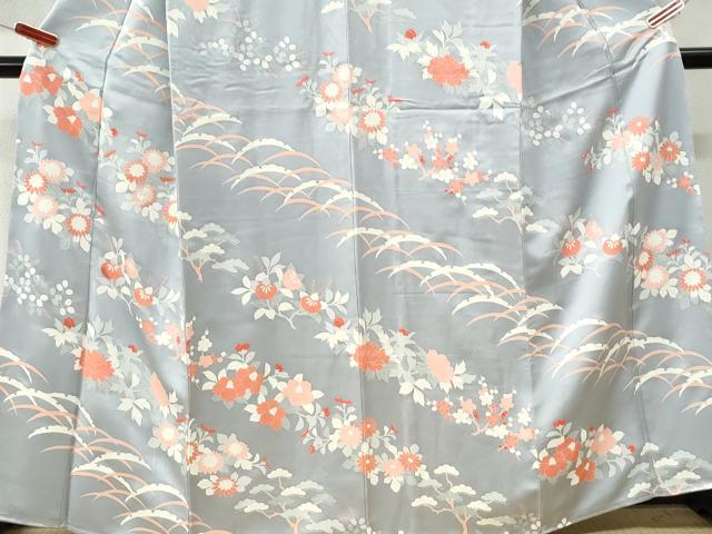 平和屋着物●訪問着 刺繍 雪芝橘花文 正絹 逸品 未使用 CABI3316yc