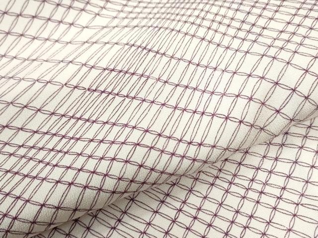 平和屋着物●上質な小紋 変わり七宝文 ロング丈 正絹 逸品 未使用 CABI3324yc