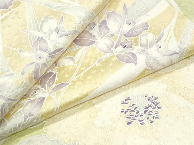 平和屋着物●上質な小紋 草花文 暈し染め 正絹 逸品 CABI3340yc