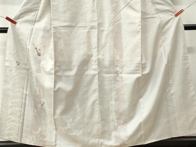 平和屋着物●訪問着 総刺繍 草花文 正絹 逸品 未使用 CABI3347yc