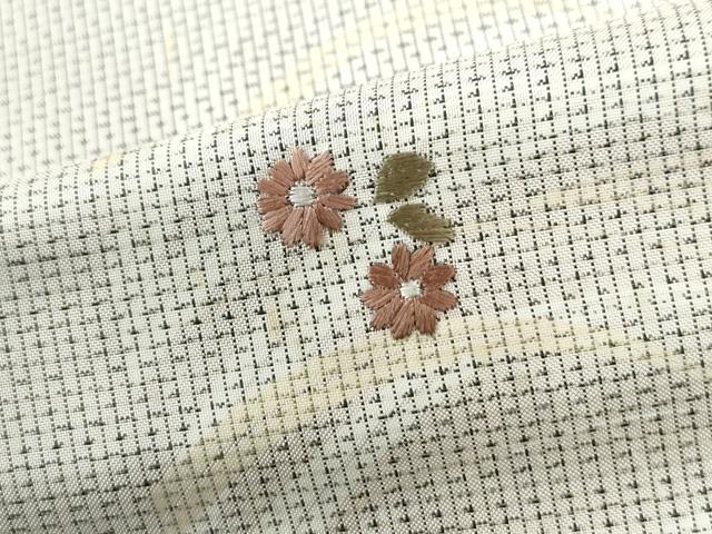 平和屋着物●訪問着 総刺繍 草花文 正絹 逸品 未使用 CABI3347yc