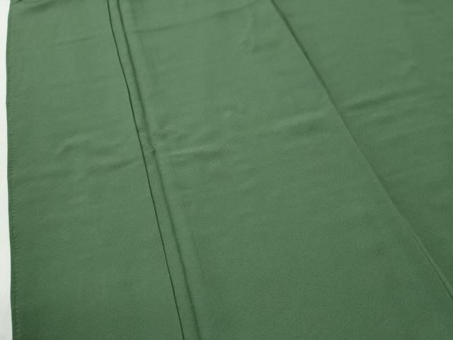 平和屋着物●上質な色無地 緑青色 正絹 逸品 未使用 CABI3348yc