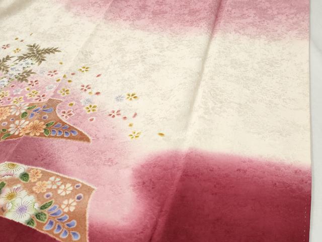 平和屋着物●豪華振袖 辻が花 駒刺繍 暈し染め 金彩 正絹 逸品 CABI3366yc