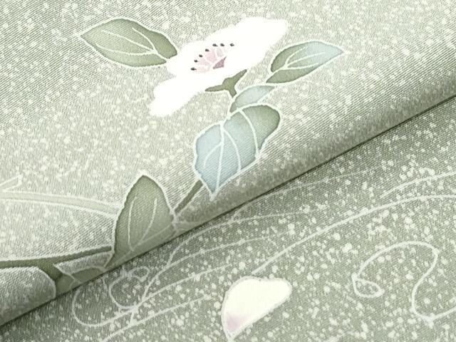 平和屋着物●訪問着 友禅 作家物 枝花文 暈し染め 正絹 逸品 未使用 CABI3367yc