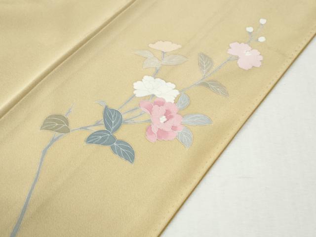 平和屋着物●訪問着 友禅 作家物 枝花文 暈し染め 正絹 逸品 CABI3369yc
