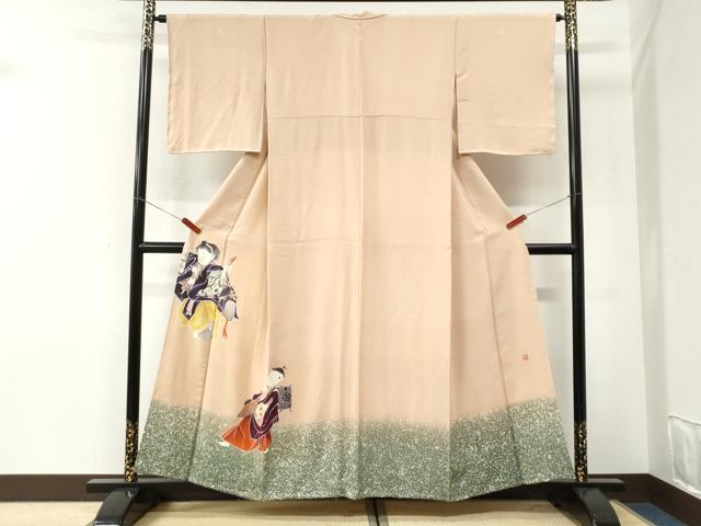 平和屋着物●豪華色留袖 作家物 人物文 暈し染め 正絹 逸品 未使用 CABI3373yc