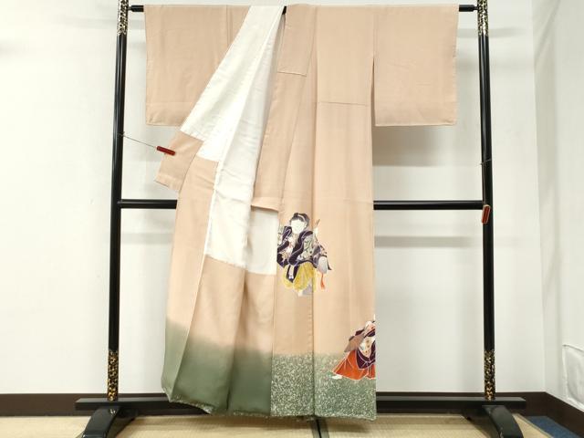 平和屋着物●豪華色留袖 作家物 人物文 暈し染め 正絹 逸品 未使用 CABI3373yc
