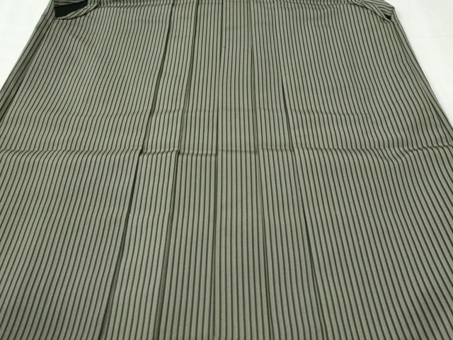 平和屋着物●男性 行灯袴 間道 正絹 逸品 CABI3401yc