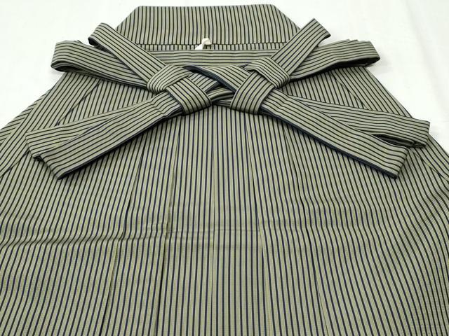 平和屋着物●男性 馬乗り袴 間道 正絹 逸品 CABI3403yc