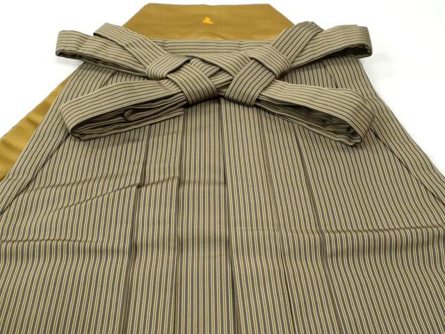 平和屋着物●男性 行灯袴 間道 正絹 逸品 CABI3405yc